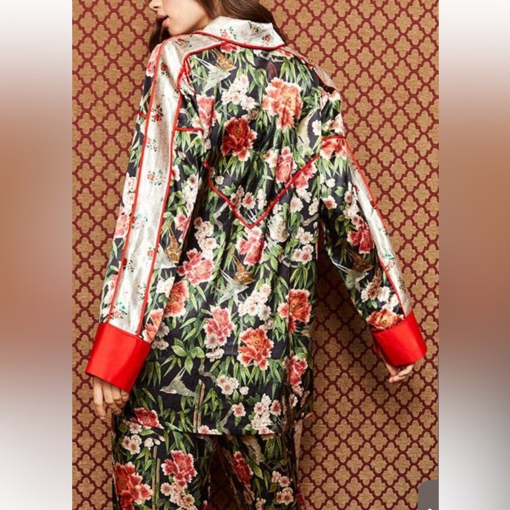 HAH X FREE PEOPLE HAH ECO PAJAMA SET “Flock 2gether” NWT sz XL - Picture 3 of 9